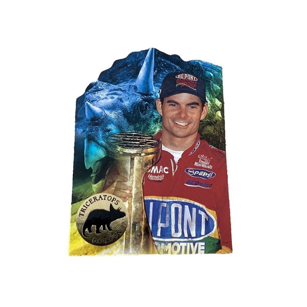 1997 Jurassic Park #51 Jeff Gordon Triceratops Die Cut